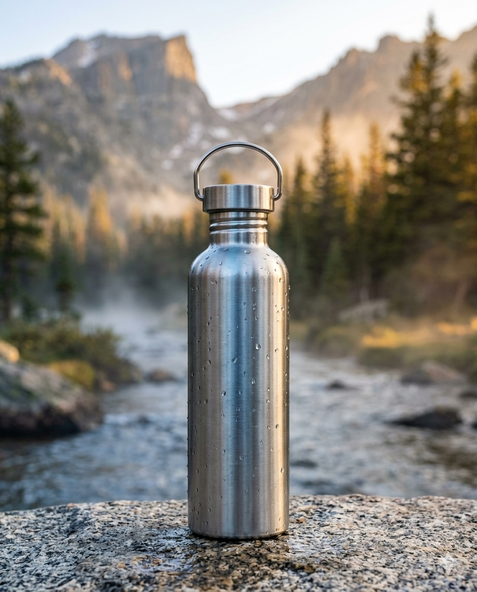 500/750/1000ml Stainless Steel Water Bottle Single Wall Large Capacity Wide Mouth Vacuum Flasks with Lid Cycling Drinkware Sports